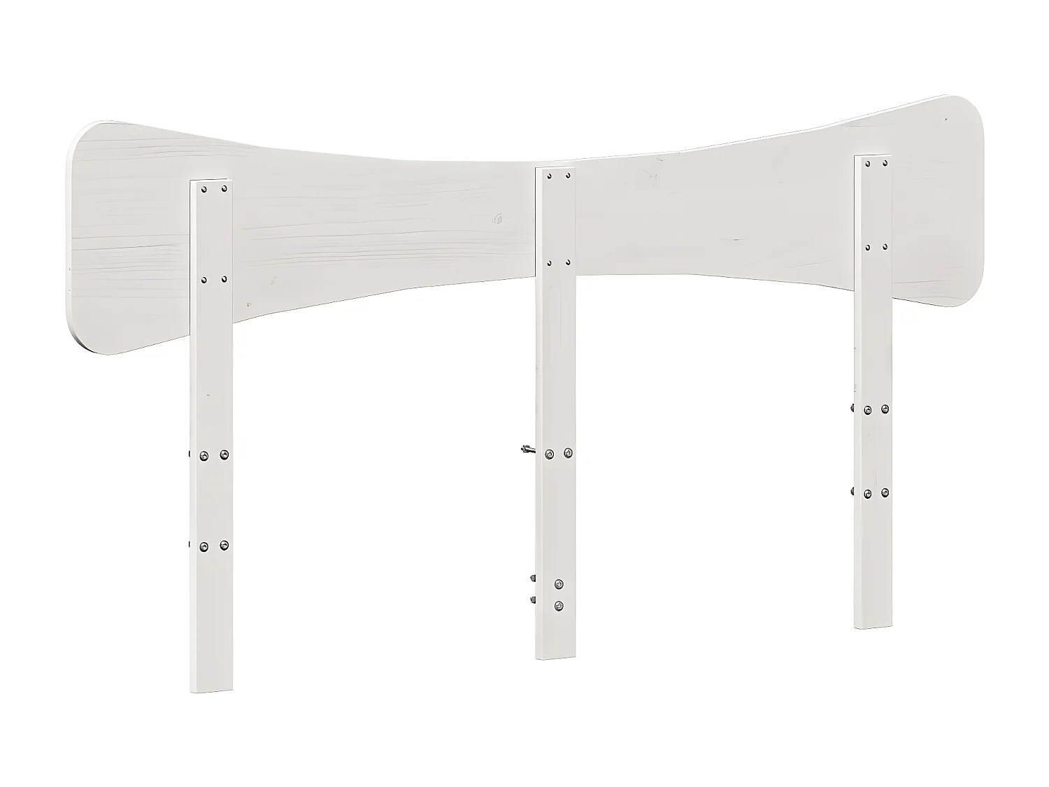 Tête de lit blanc 140 cm bois massif de pin