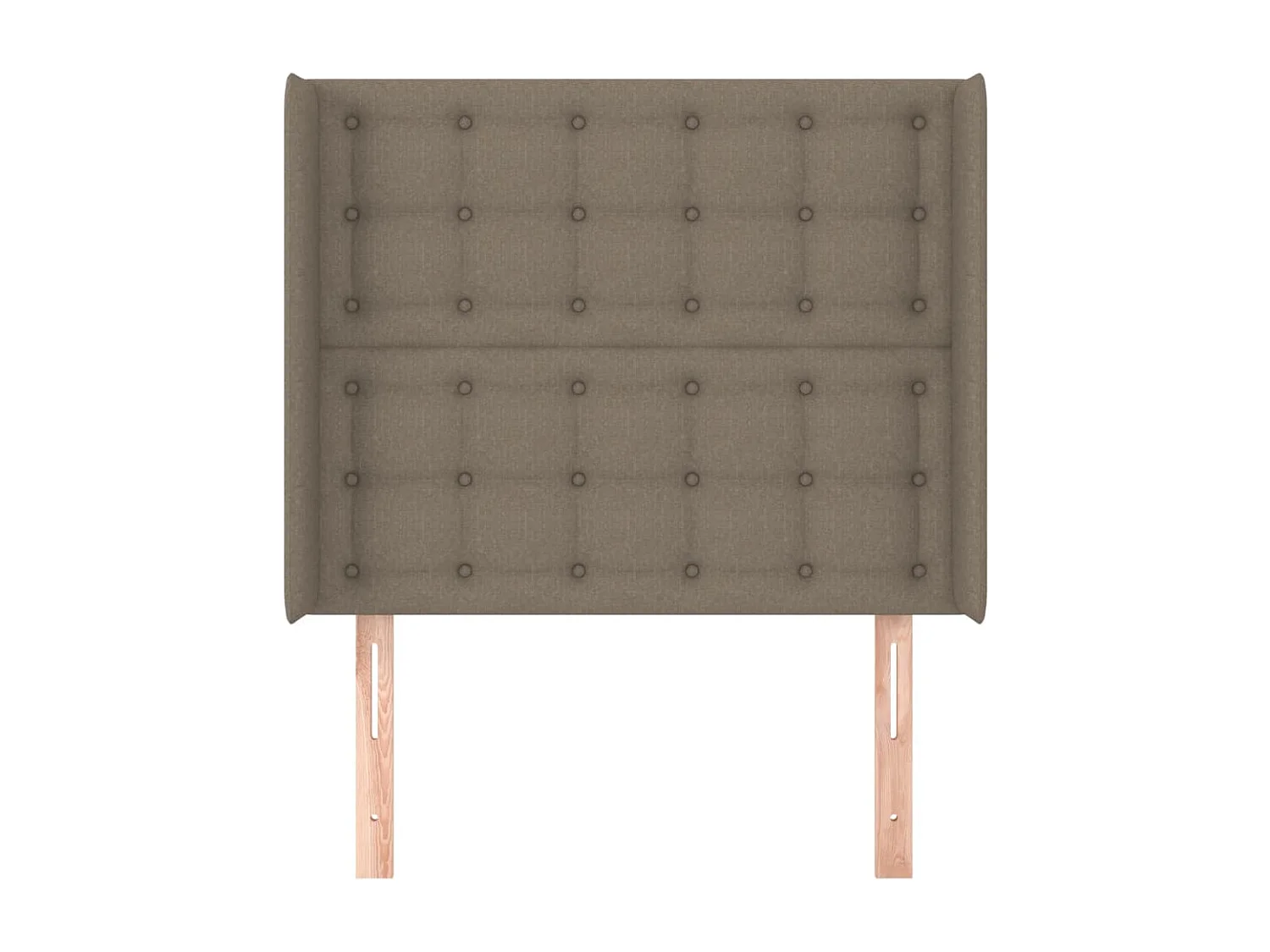 Tête de lit avec oreilles Taupe 103x16x118/128 cm Tissu
