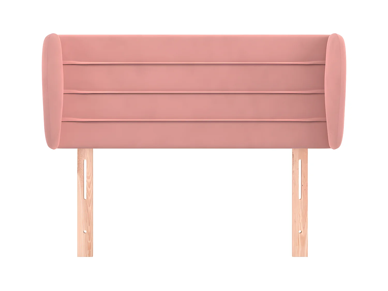 Cabecero de terciopelo rosa 93x23x78/88 cm