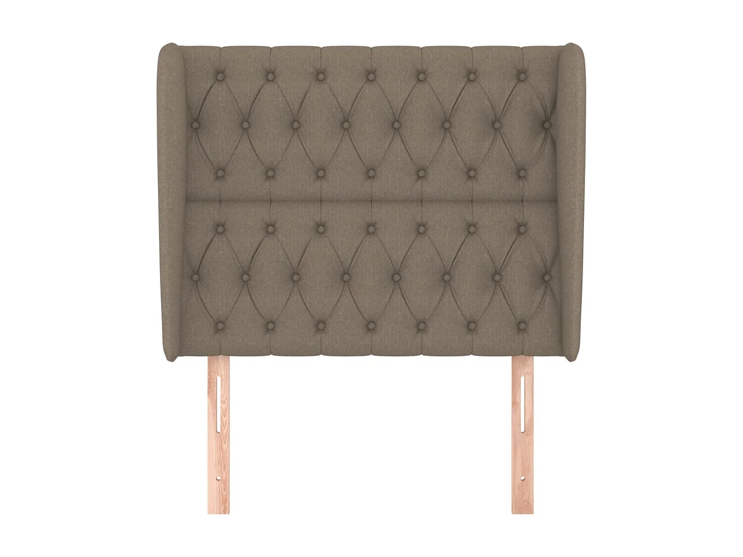Tête de lit avec oreilles Taupe 103x23x118/128 cm Tissu