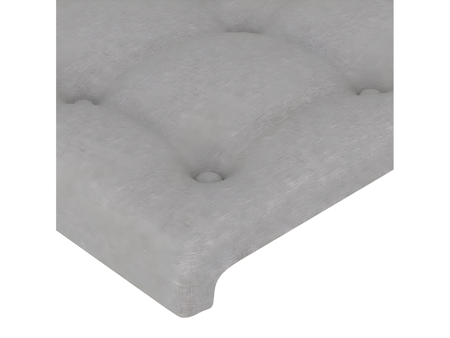 Tête de lit avec oreilles Gris clair 93x16x118/128 cm Tissu