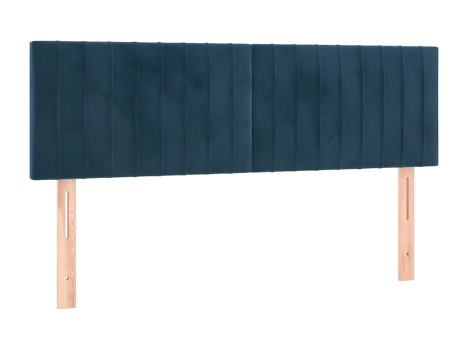 Têtes de lit 2 pièces Bleu foncé 72x5x78/88 cm Velours