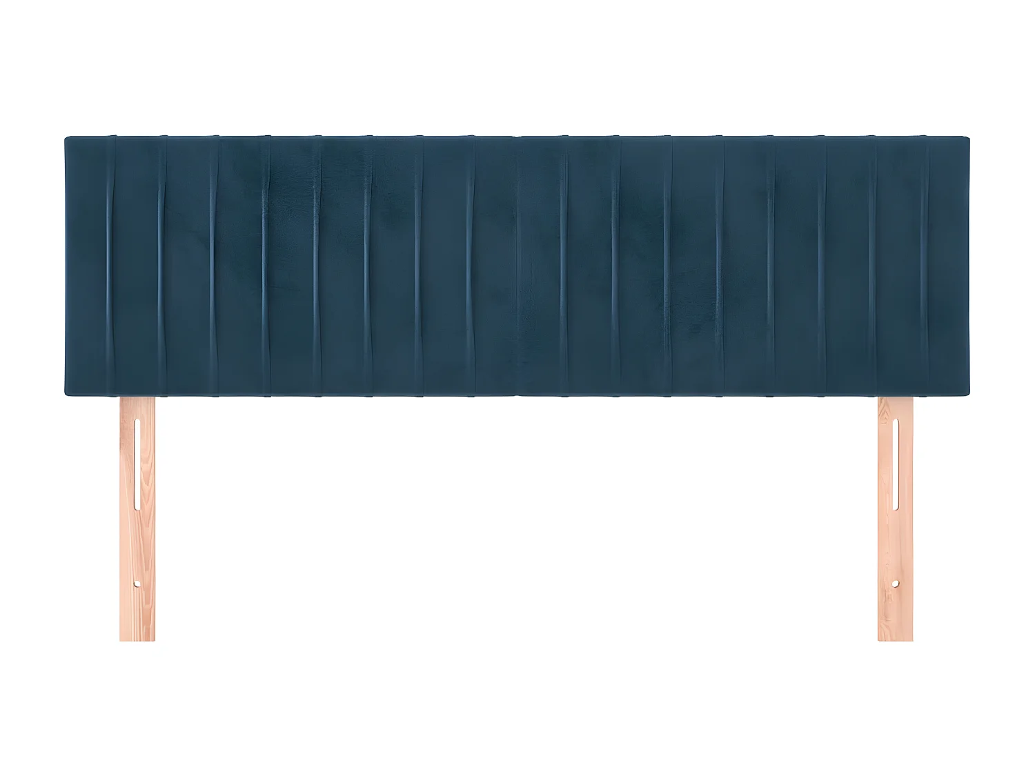 Têtes de lit 2 pièces Bleu foncé 72x5x78/88 cm Velours