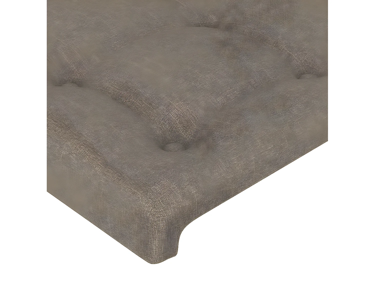 Tête de lit à LED Taupe 200x5x78/88 cm Tissu