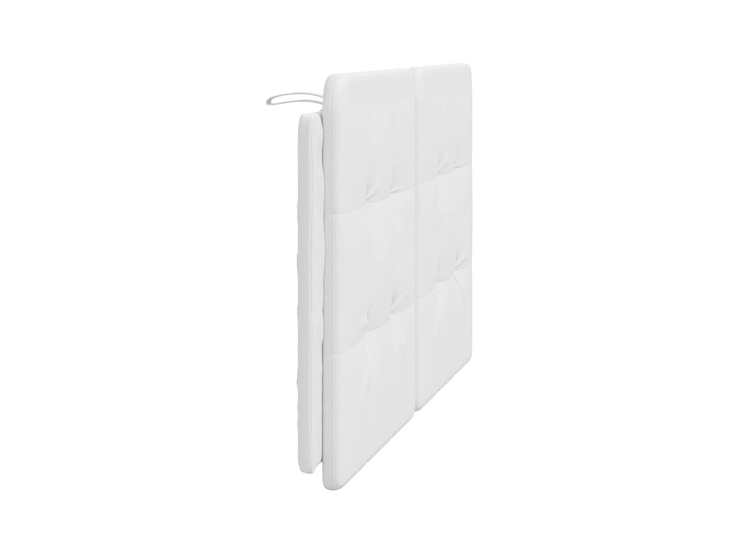 Coussin de tête de lit blanc 120 cm similicuir