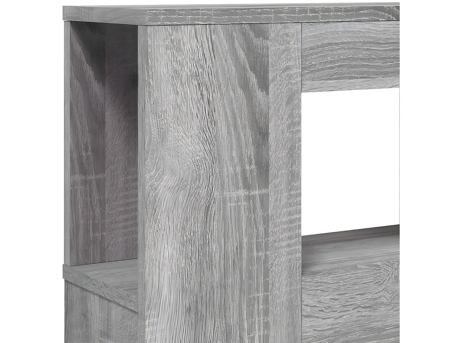 Tête de lit à LED sonoma gris 140x18,5x103,5 cm bois ingénierie