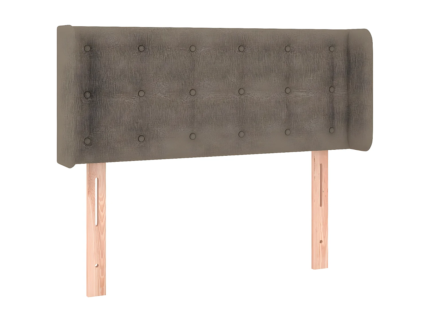 Tête de lit avec oreilles Taupe 93x16x78/88 cm Tissu