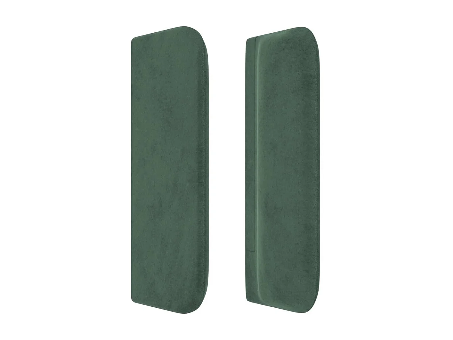 Cabecero de terciopelo verde oscuro 183x16x78/88 cm