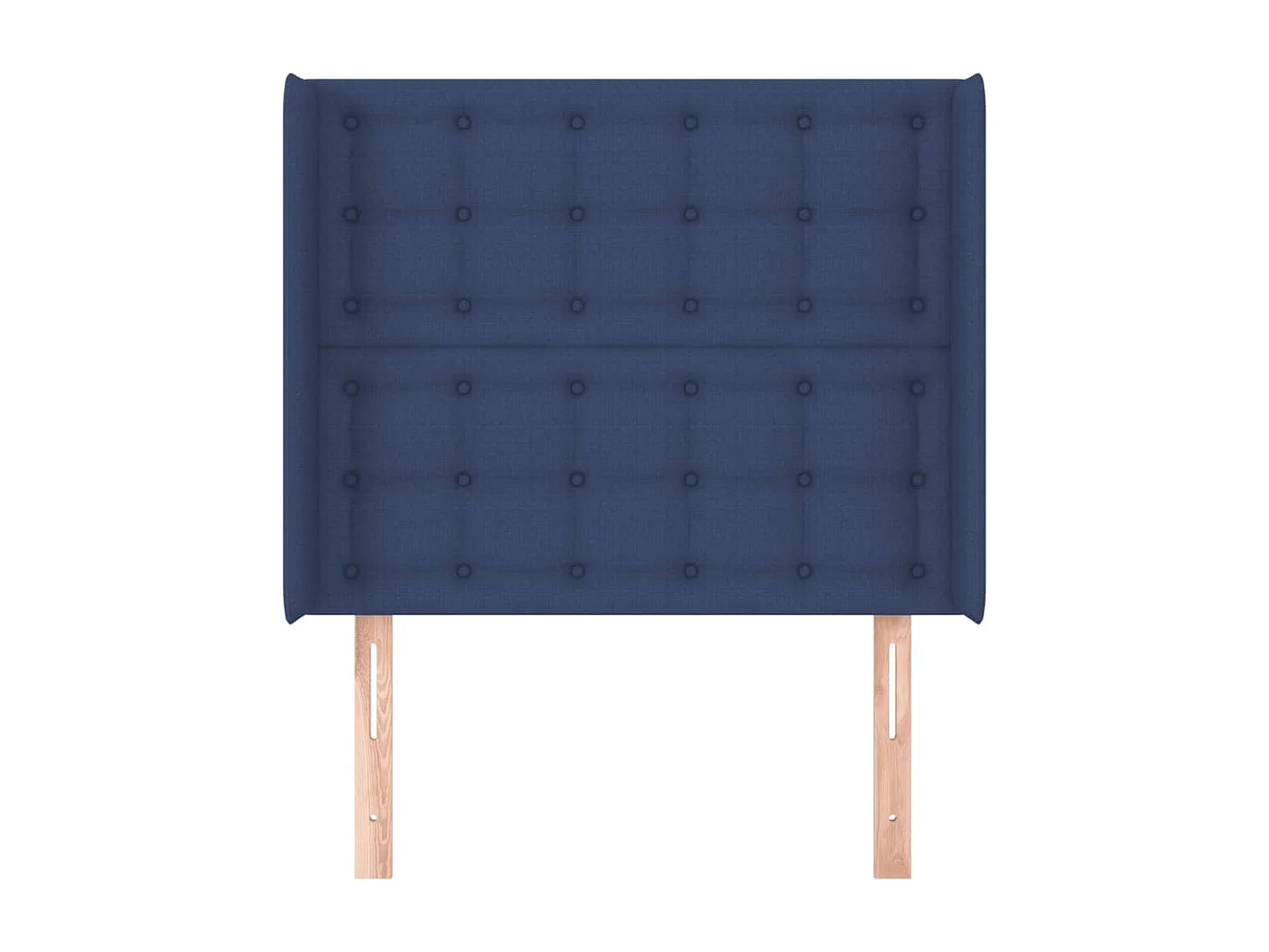 Tête de lit avec oreilles Bleu 93x16x118/128 cm Tissu