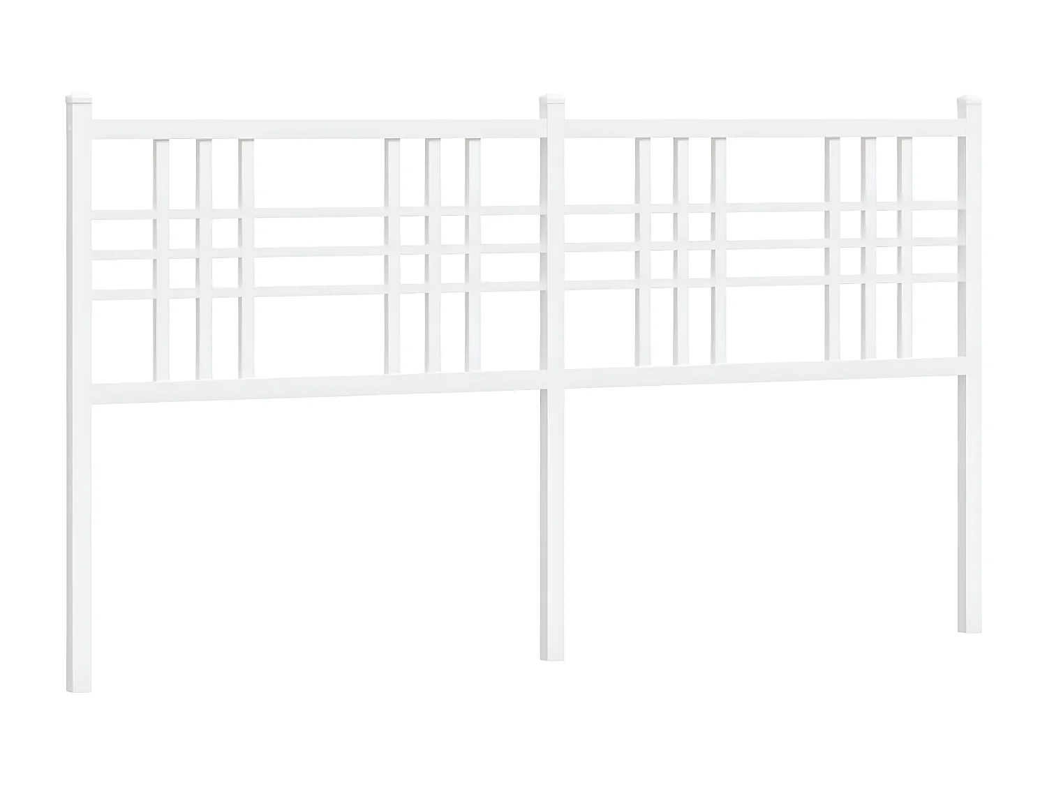 Cabeceira de cama 160 cm metal branco