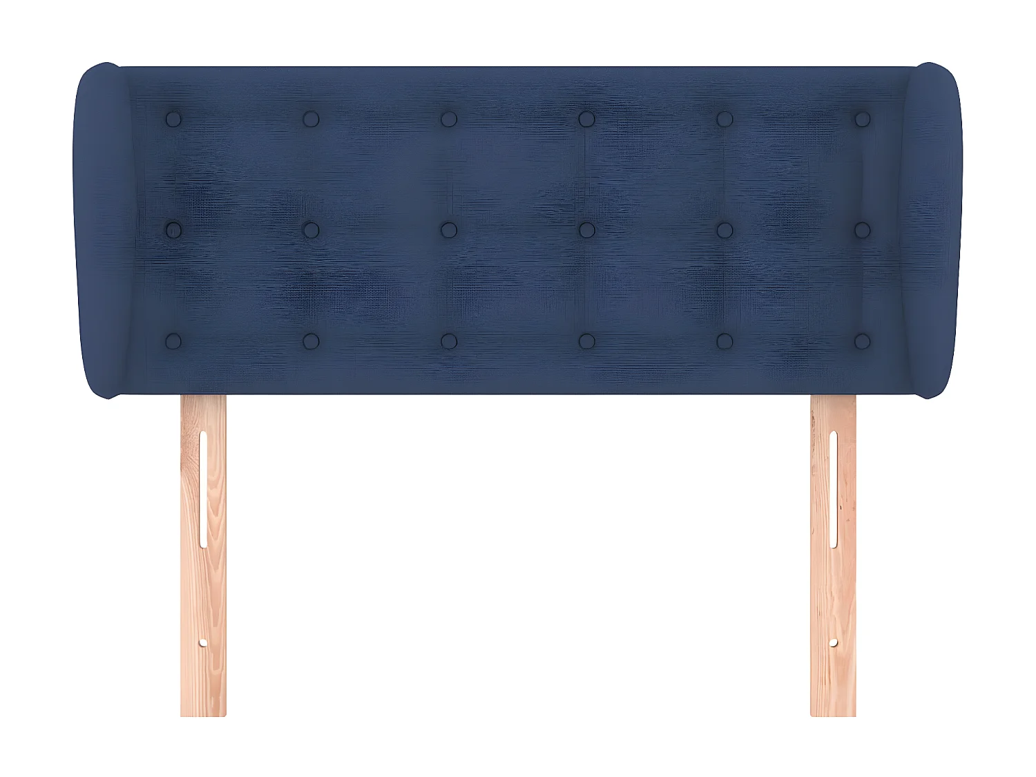 Tête de lit avec oreilles Bleu 93x23x78/88 cm Tissu