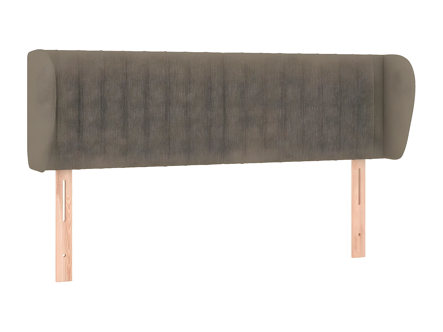 Tête de lit avec oreilles Taupe 147x23x78/88 cm Tissu