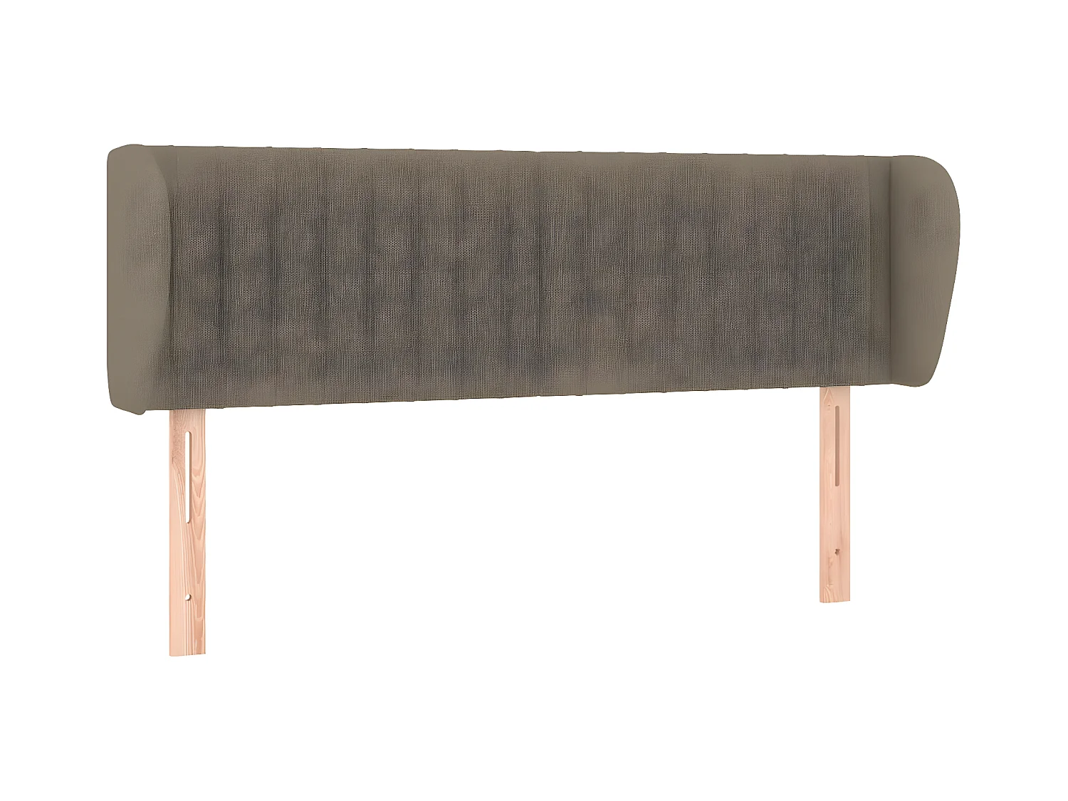 Tête de lit avec oreilles Taupe 147x23x78/88 cm Tissu