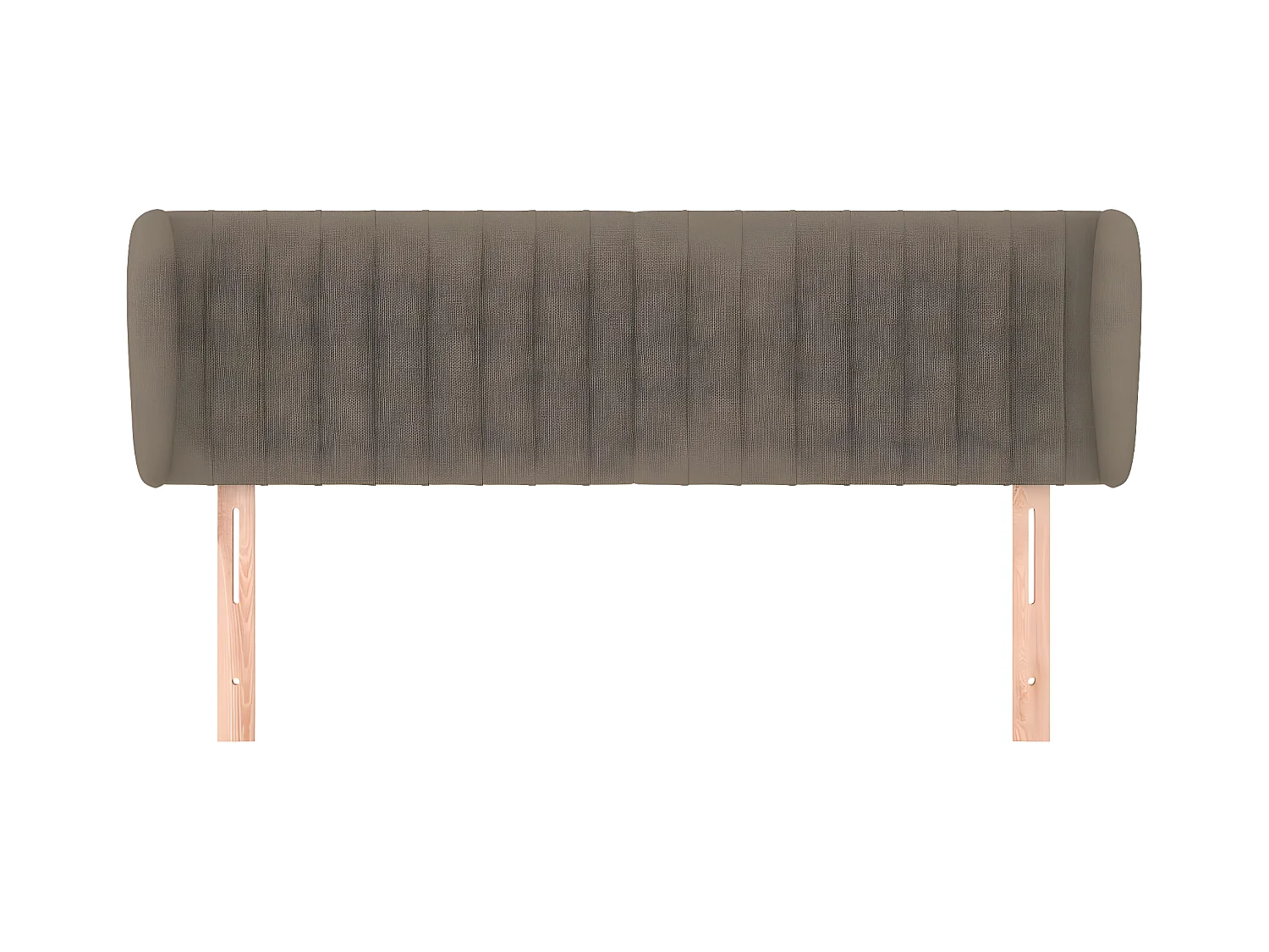 Tête de lit avec oreilles Taupe 147x23x78/88 cm Tissu