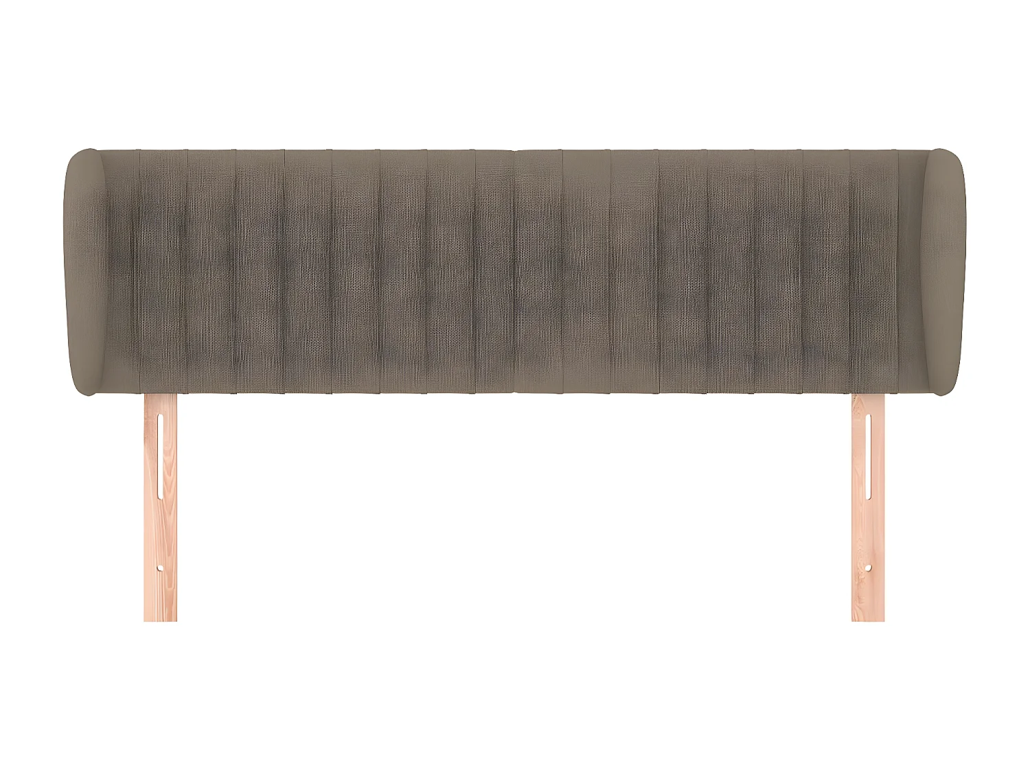 Tête de lit avec oreilles Taupe 147x23x78/88 cm Tissu