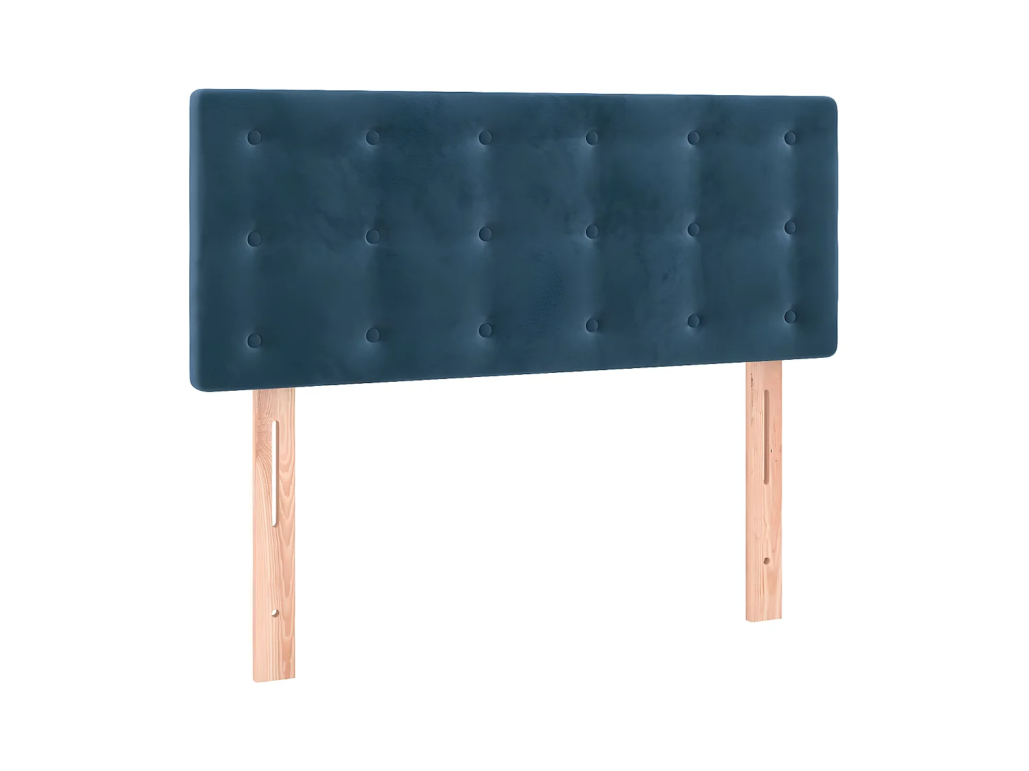 Tête de lit à LED Bleu foncé 90x5x78/88 cm Velours