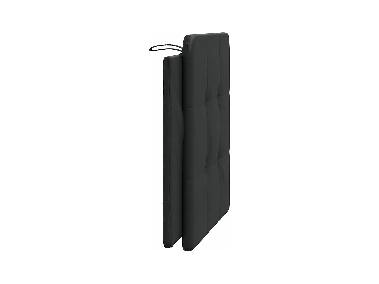 Coussin de tête de lit noir 100 cm similicuir