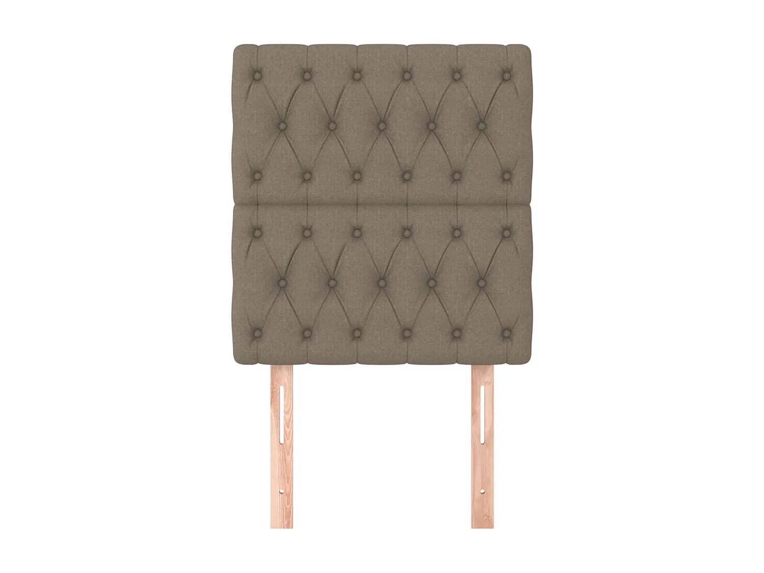 Têtes de lit 2 pièces Taupe 80x7x78/88 cm Tissu