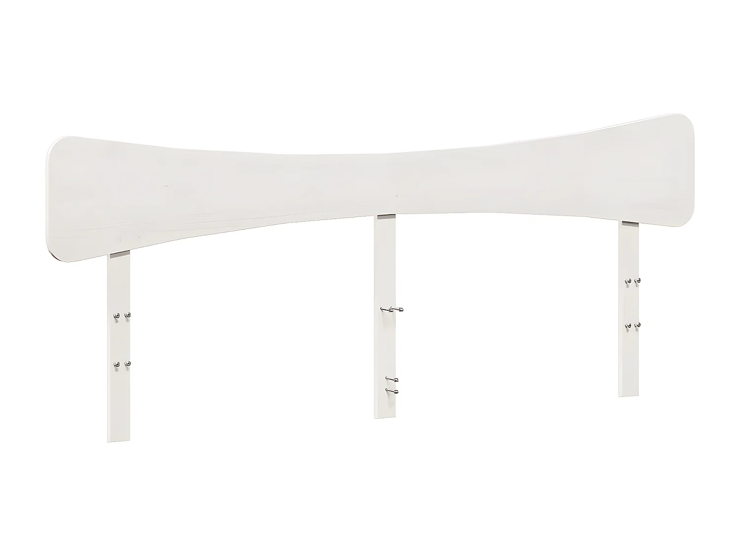 Tête de lit blanc 200 cm bois massif de pin