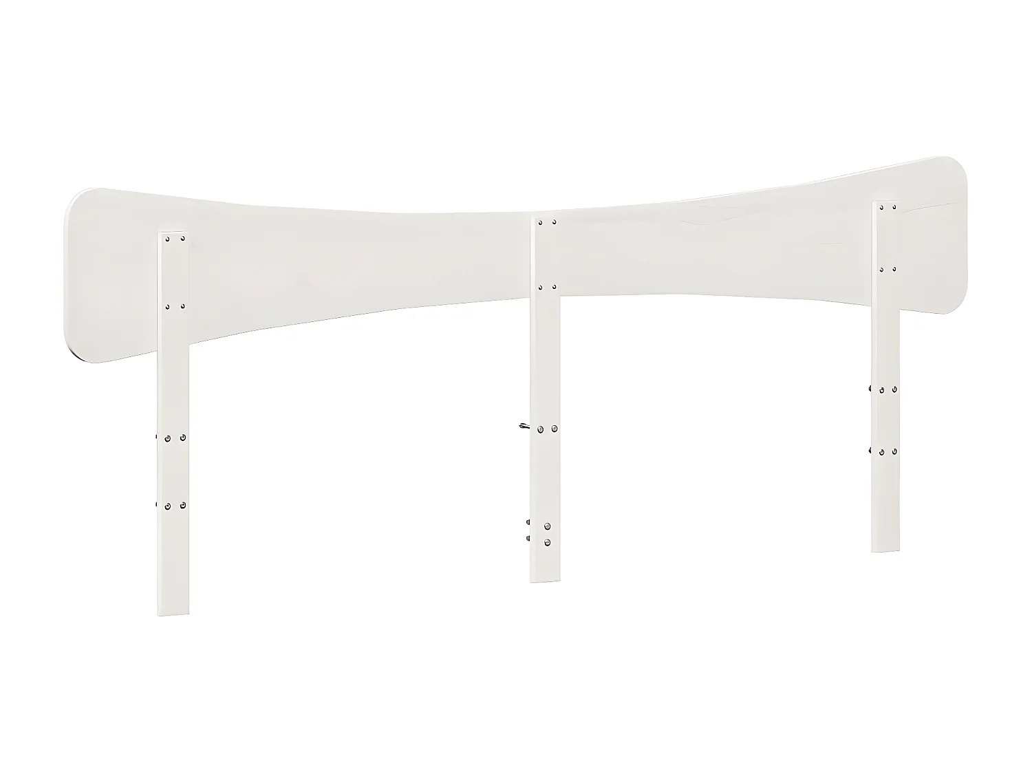 Tête de lit blanc 200 cm bois massif de pin