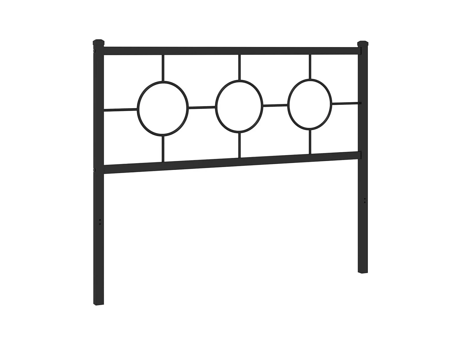 Tête de lit métal noir 107 cm