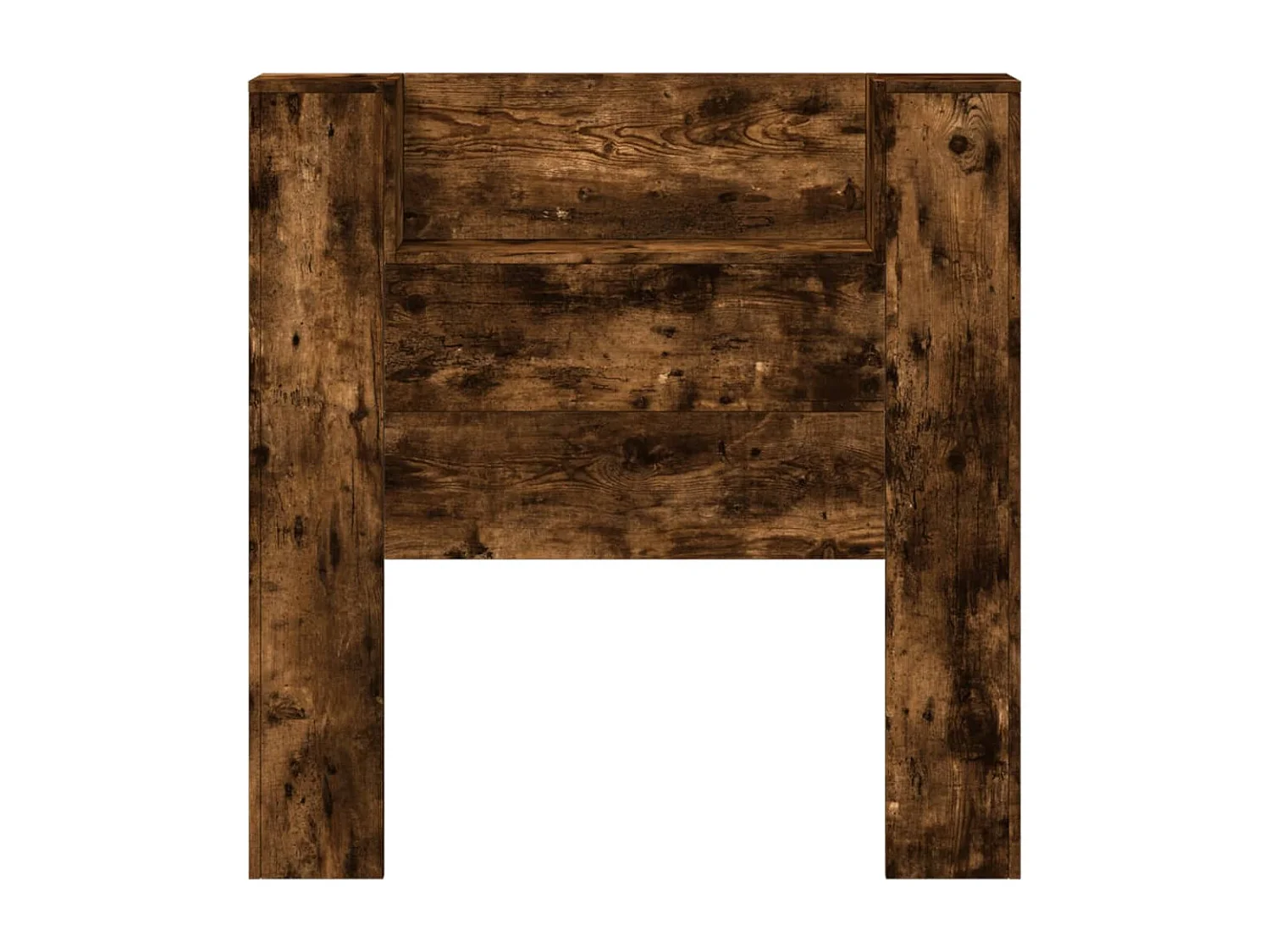 Armário cabeceira c/ luzes LED 100x16,5x103,5cm carvalho fumado