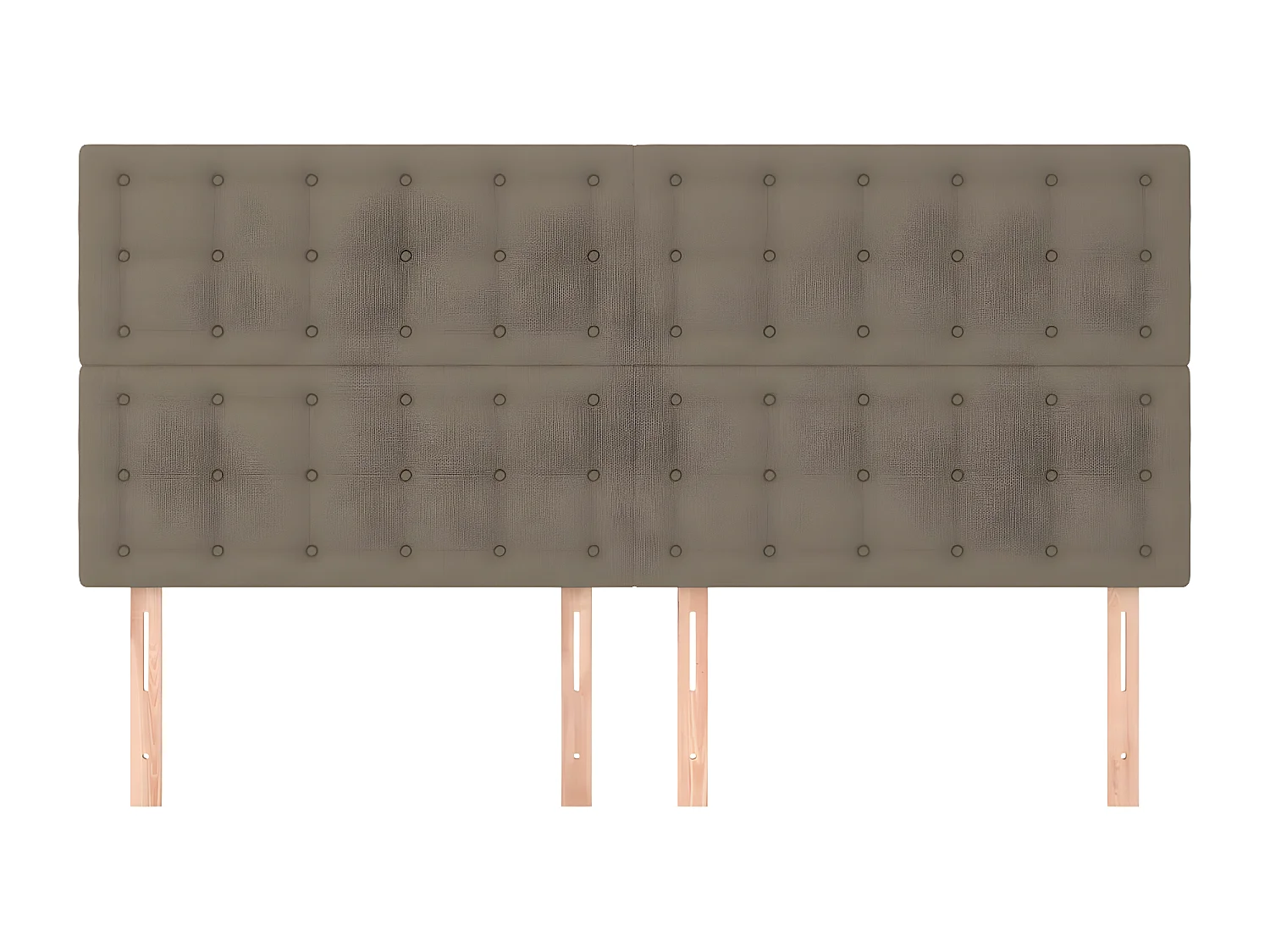 Têtes de lit 4 pièces Taupe 100x5x78/88 cm Tissu