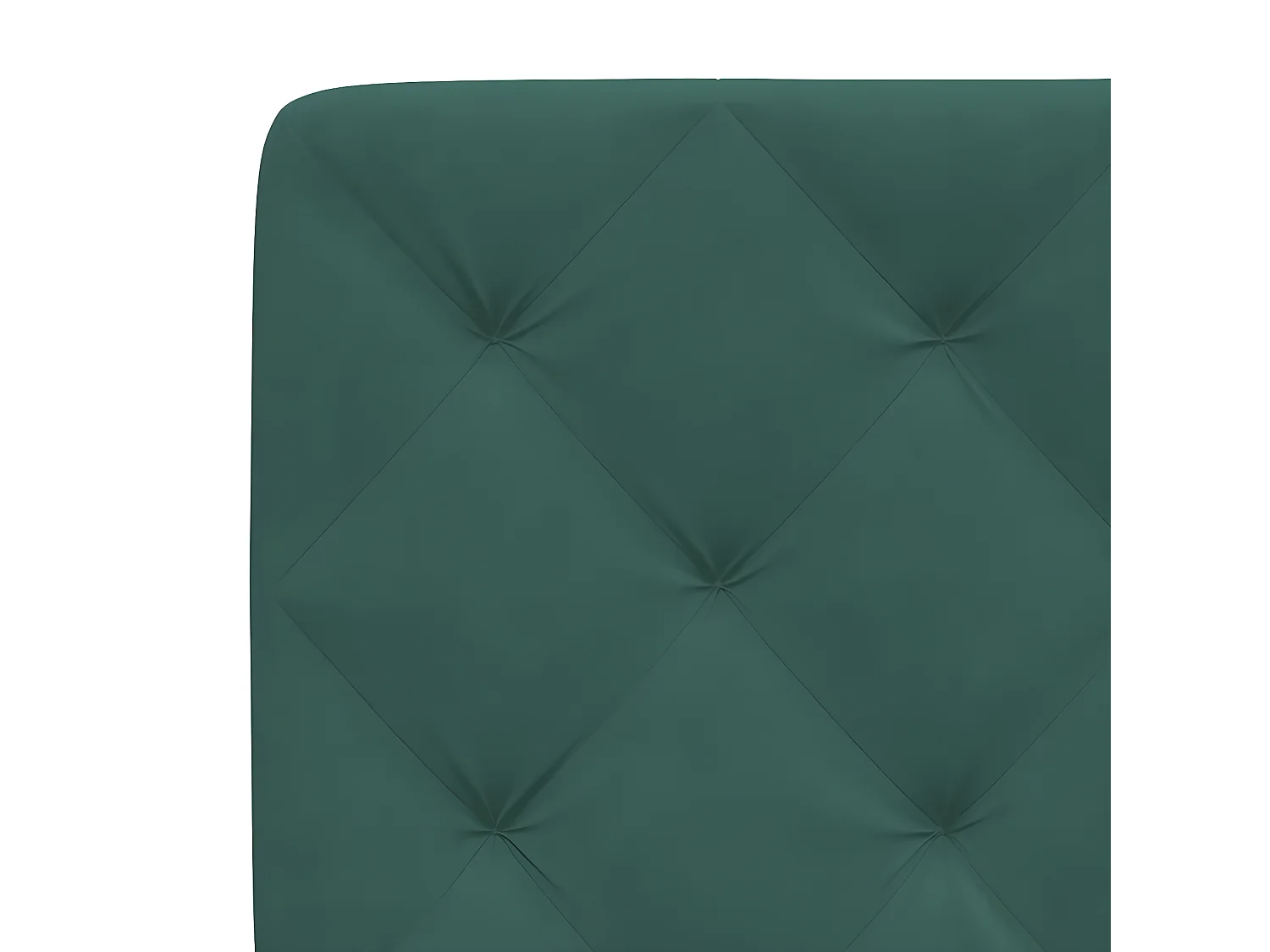 Coussin de tête de lit vert foncé 80 cm velours