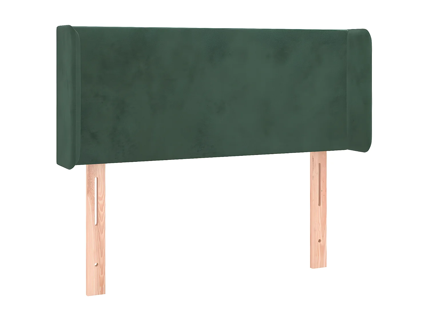 Tête de lit avec oreilles Vert foncé 83x16x78/88 cm Velours