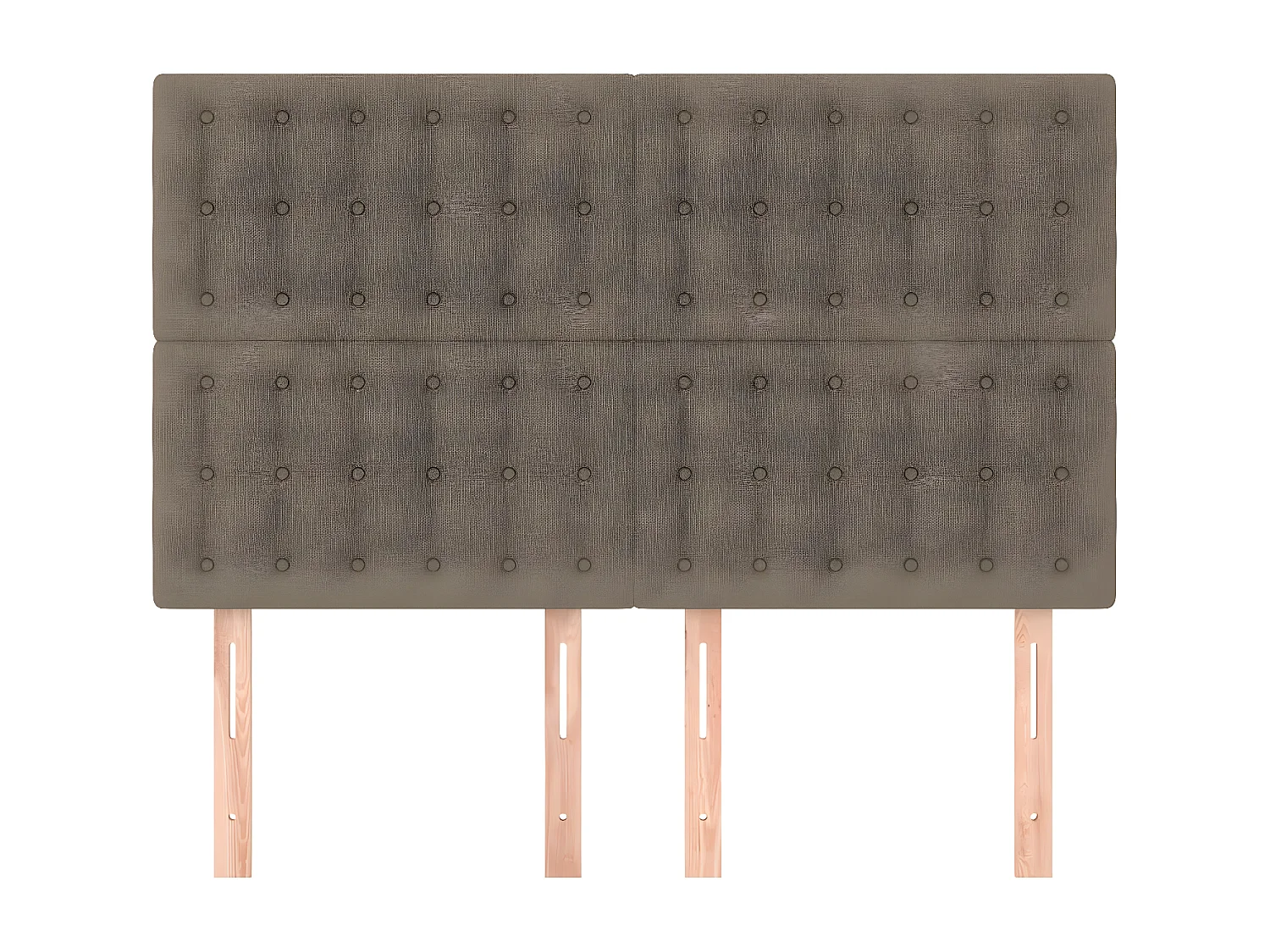 Têtes de lit 4 pièces Taupe 72x5x78/88 cm Tissu