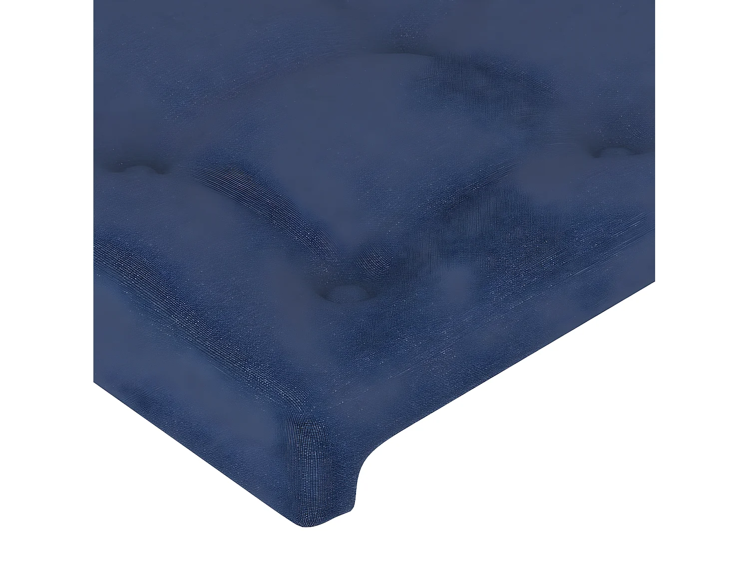 Têtes de lit 2 pièces Bleu 80x5x78/88 cm Tissu