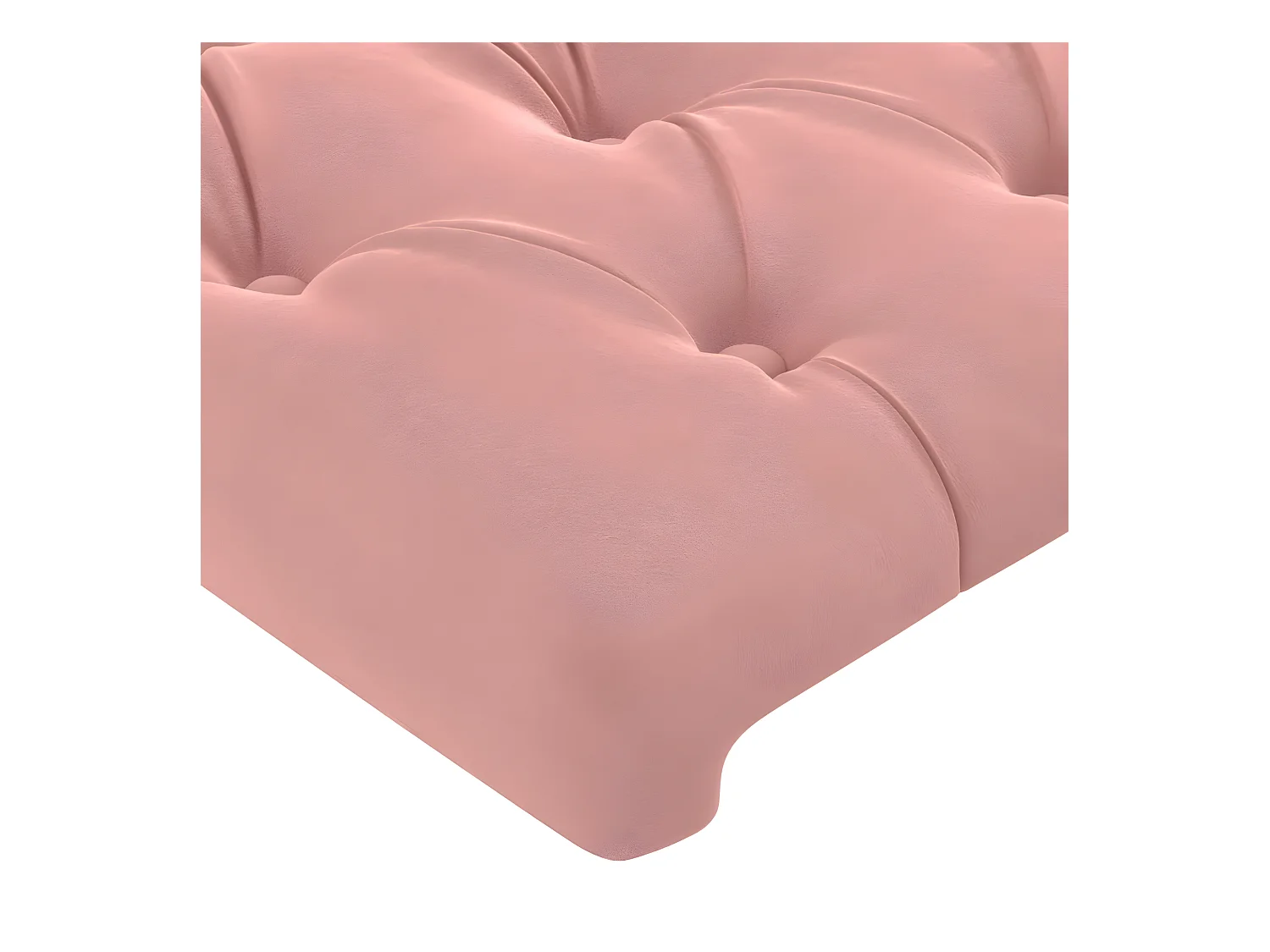 Tête de lit avec oreilles Rose 103x23x78/88 cm Velours