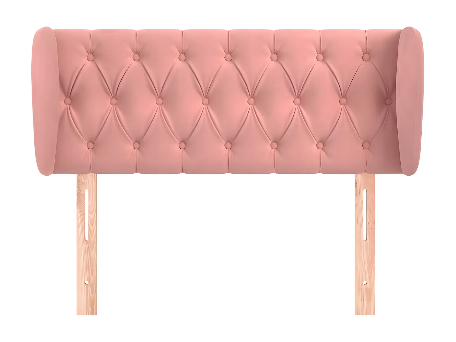 Tête de lit avec oreilles Rose 103x23x78/88 cm Velours