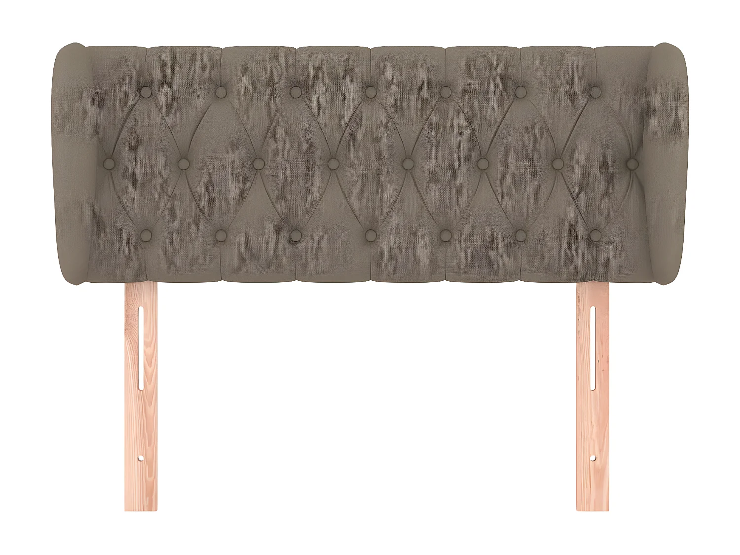 Tête de lit avec oreilles Taupe 93x23x78/88 cm Tissu