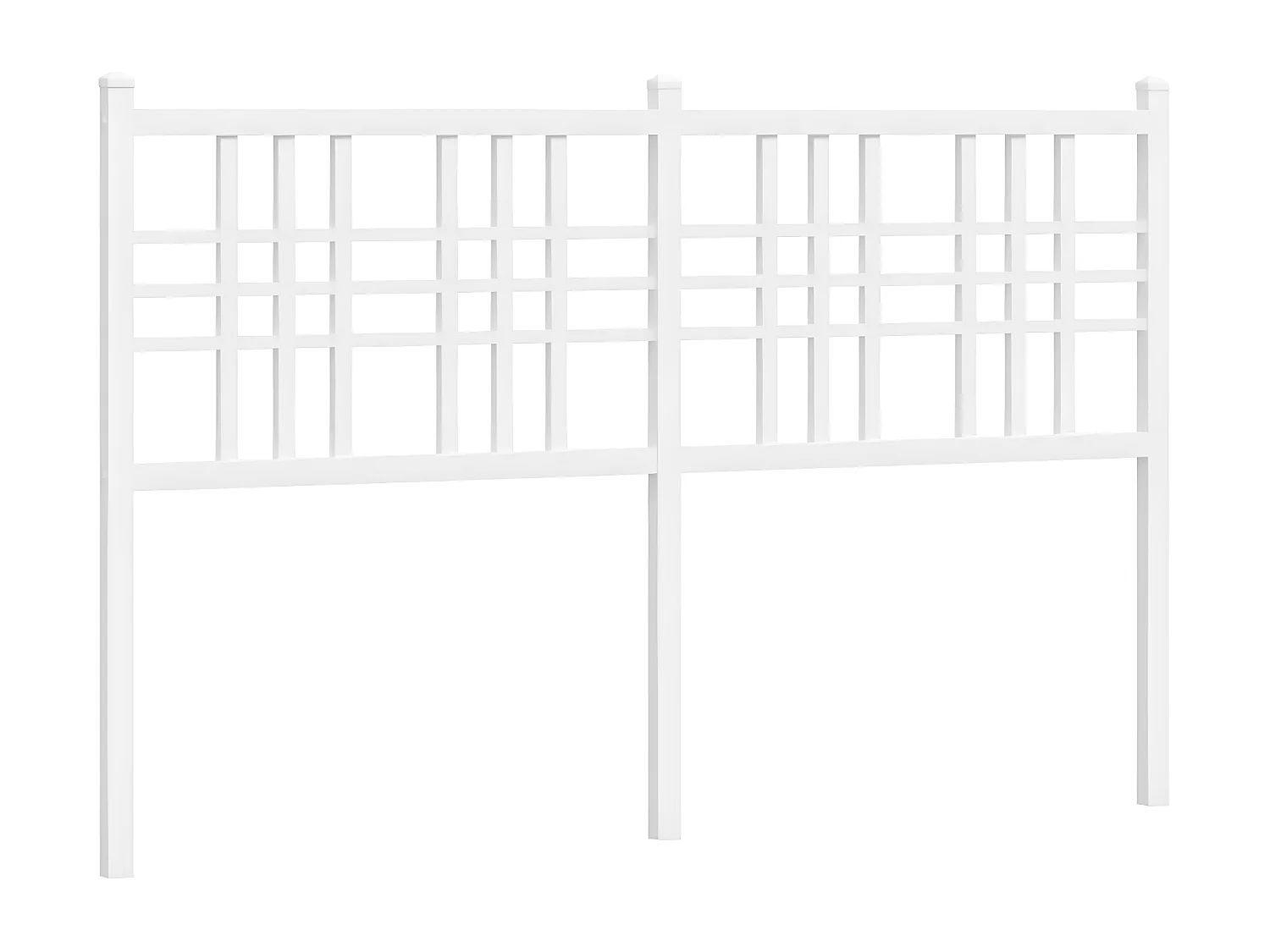 Tête de lit métal blanc 137 cm