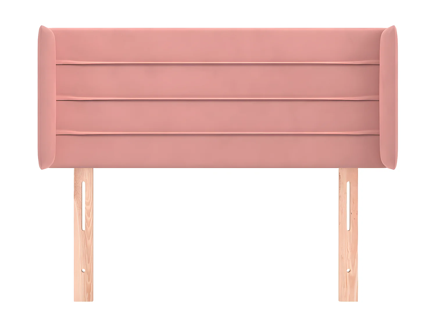 Tête de lit avec oreilles Rose 83x16x78/88 cm Velours