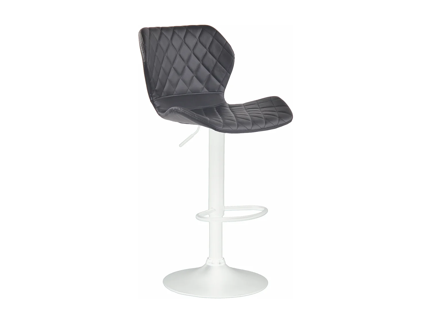 Tabouret de bar - Similicuir & Métal - Noir - Cork