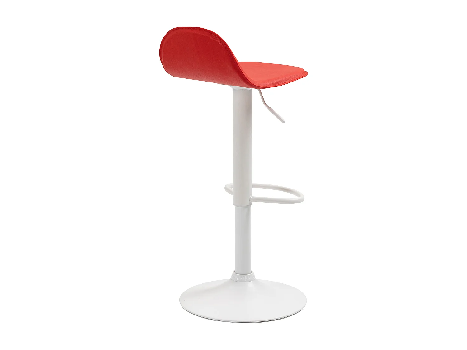 Lot de 2  Tabouret de bar - Similicuir & Métal - Rouge - Lana V2