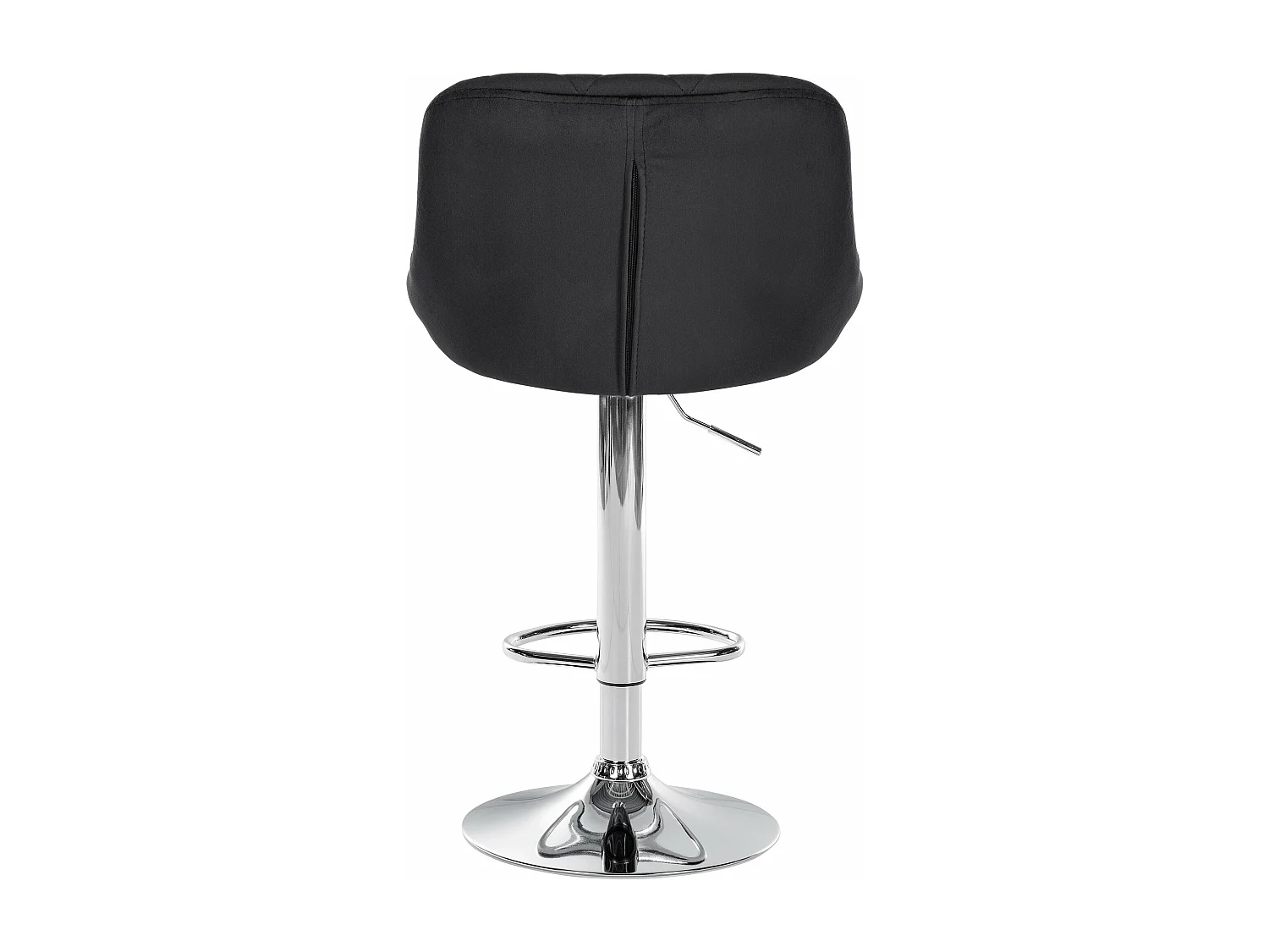 Lot de 2  Tabouret de bar - Velours & Métal - Noir - Lazio