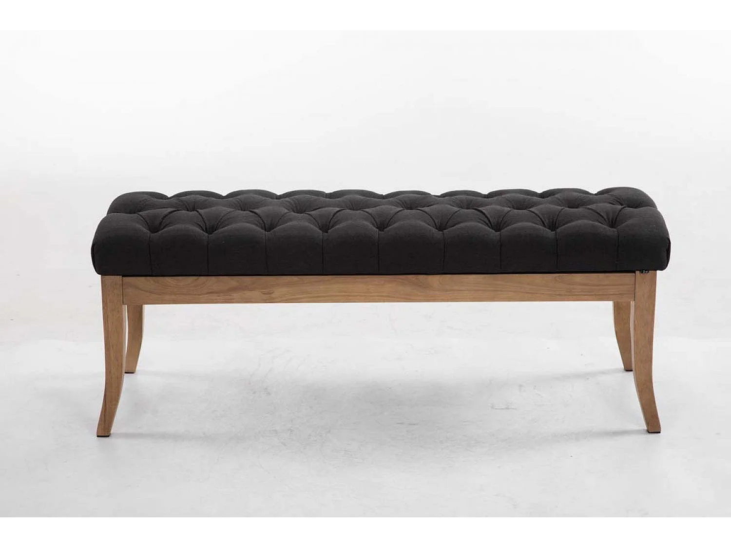 Banquette - Tissu & Bois - Gris foncé - Ramses