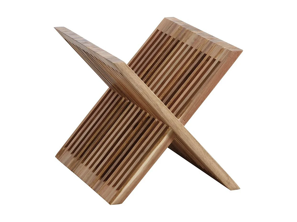 Croisillon à bouteilles en acacia