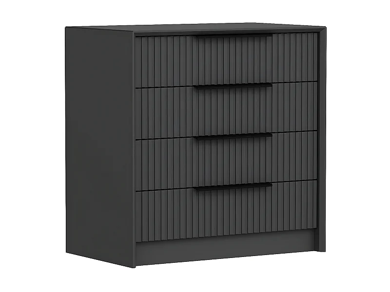 Commode 4 tiroirs Eurybie L100cm Anthracite