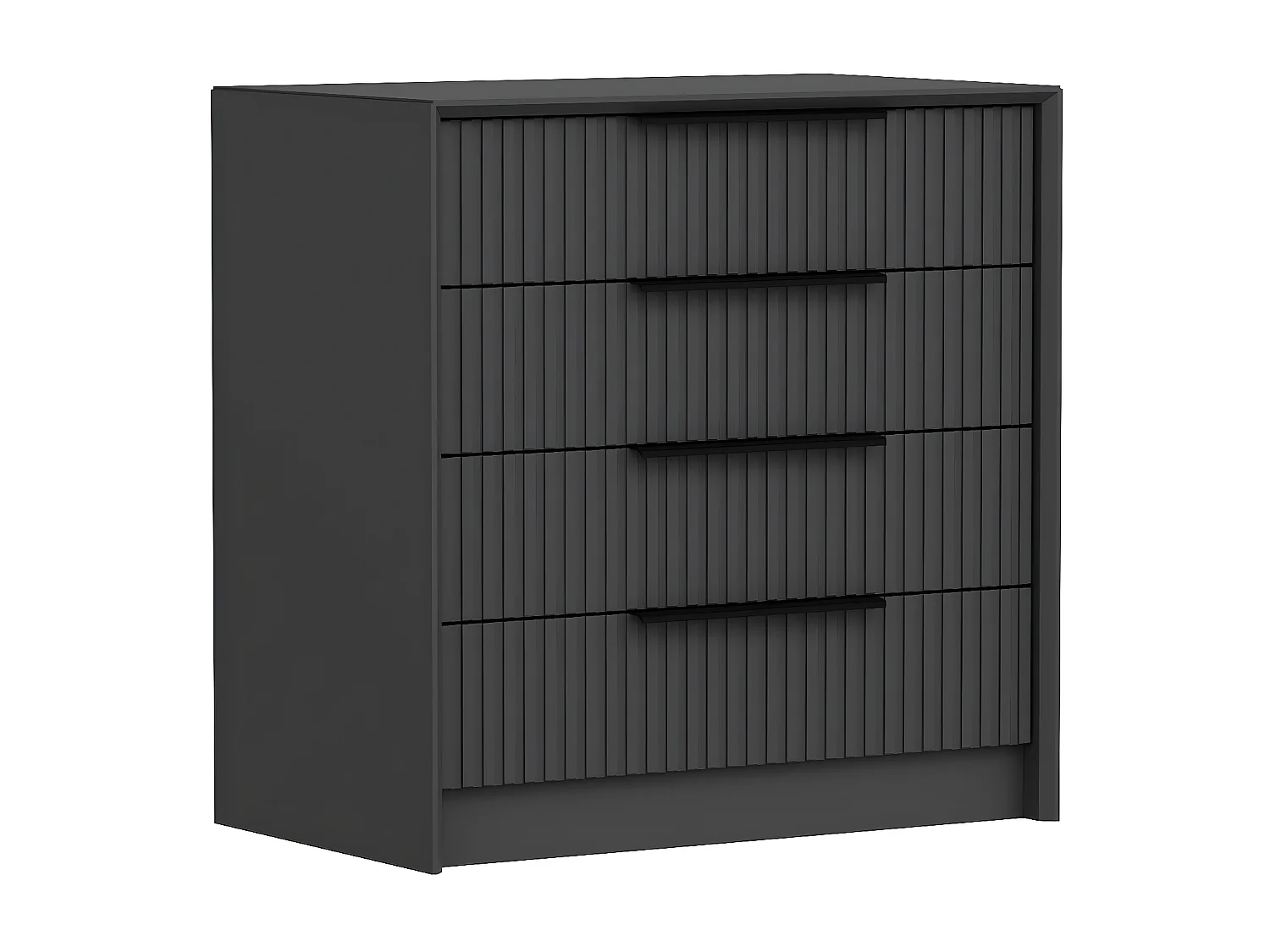 Commode 4 tiroirs Eurybie L100cm Anthracite