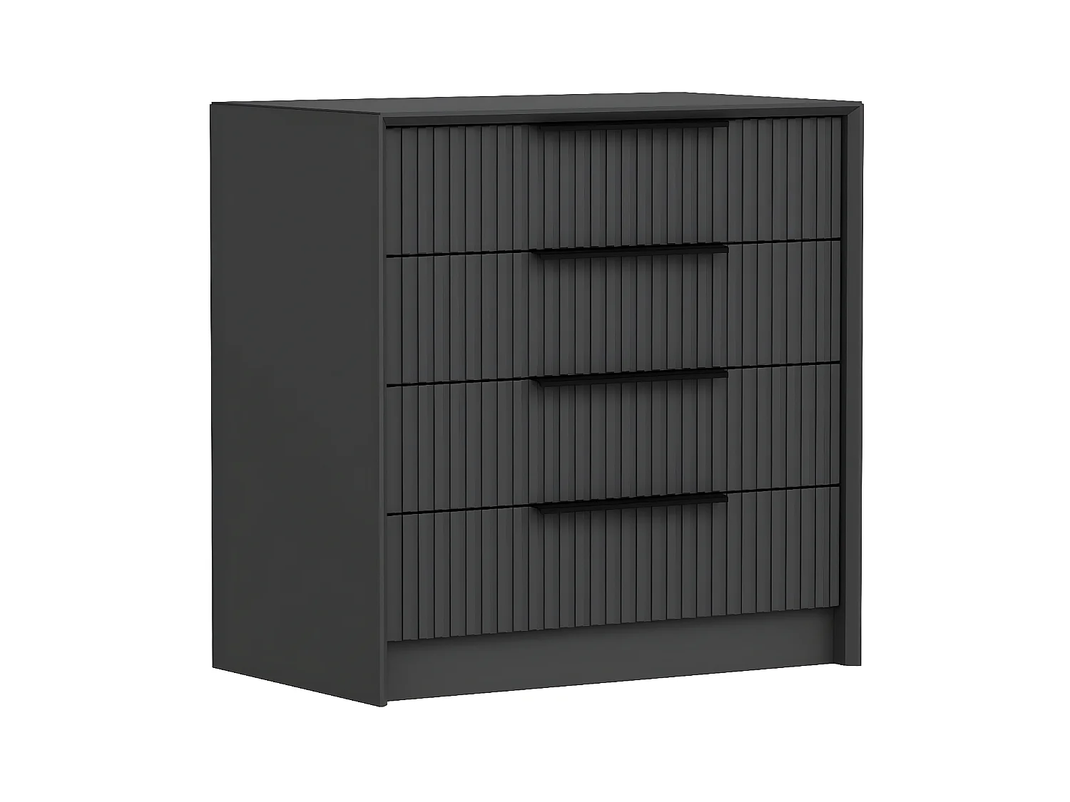 Commode 4 tiroirs Eurybie L100cm Anthracite