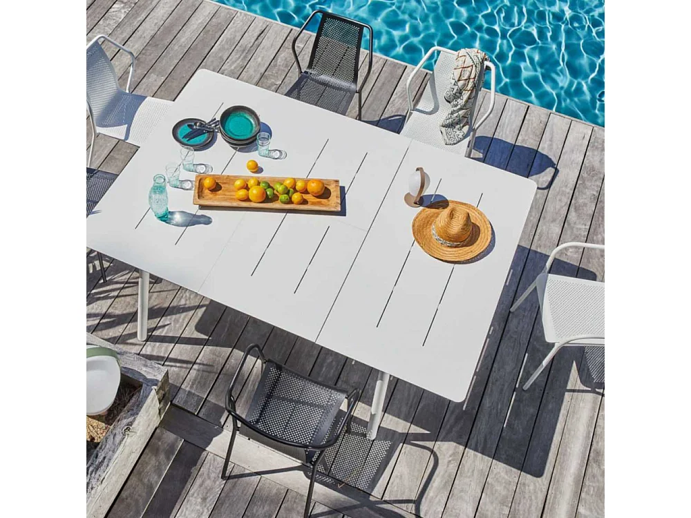 Chaise de jardin empilable en aluminium Bari