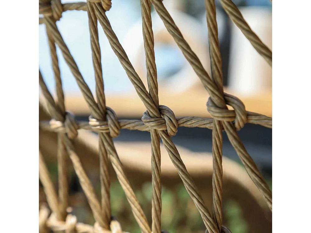 Fauteuil de jardin aluminium et tressage Milan