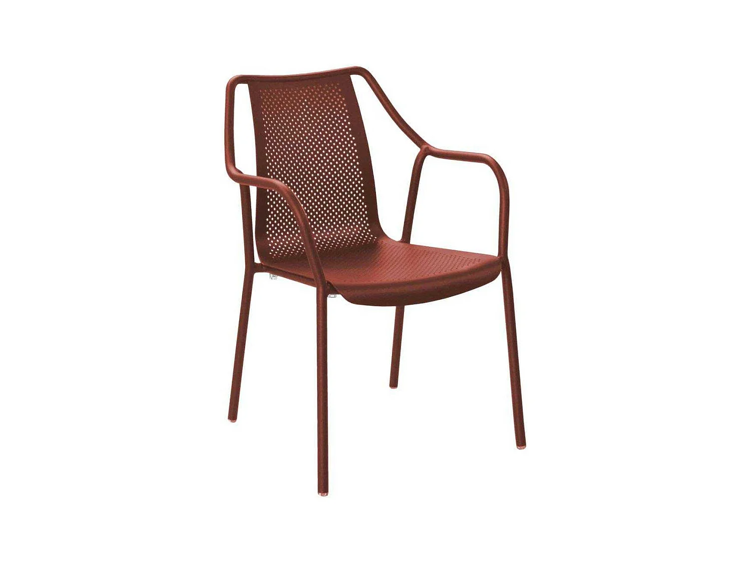Fauteuil de jardin empilable en aluminium Bari