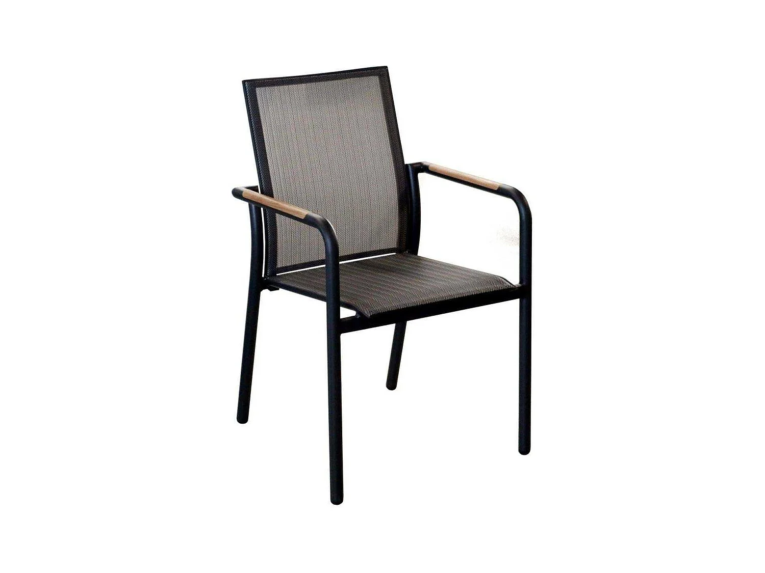 Fauteuil de jardin empilable en aluminium Aroha