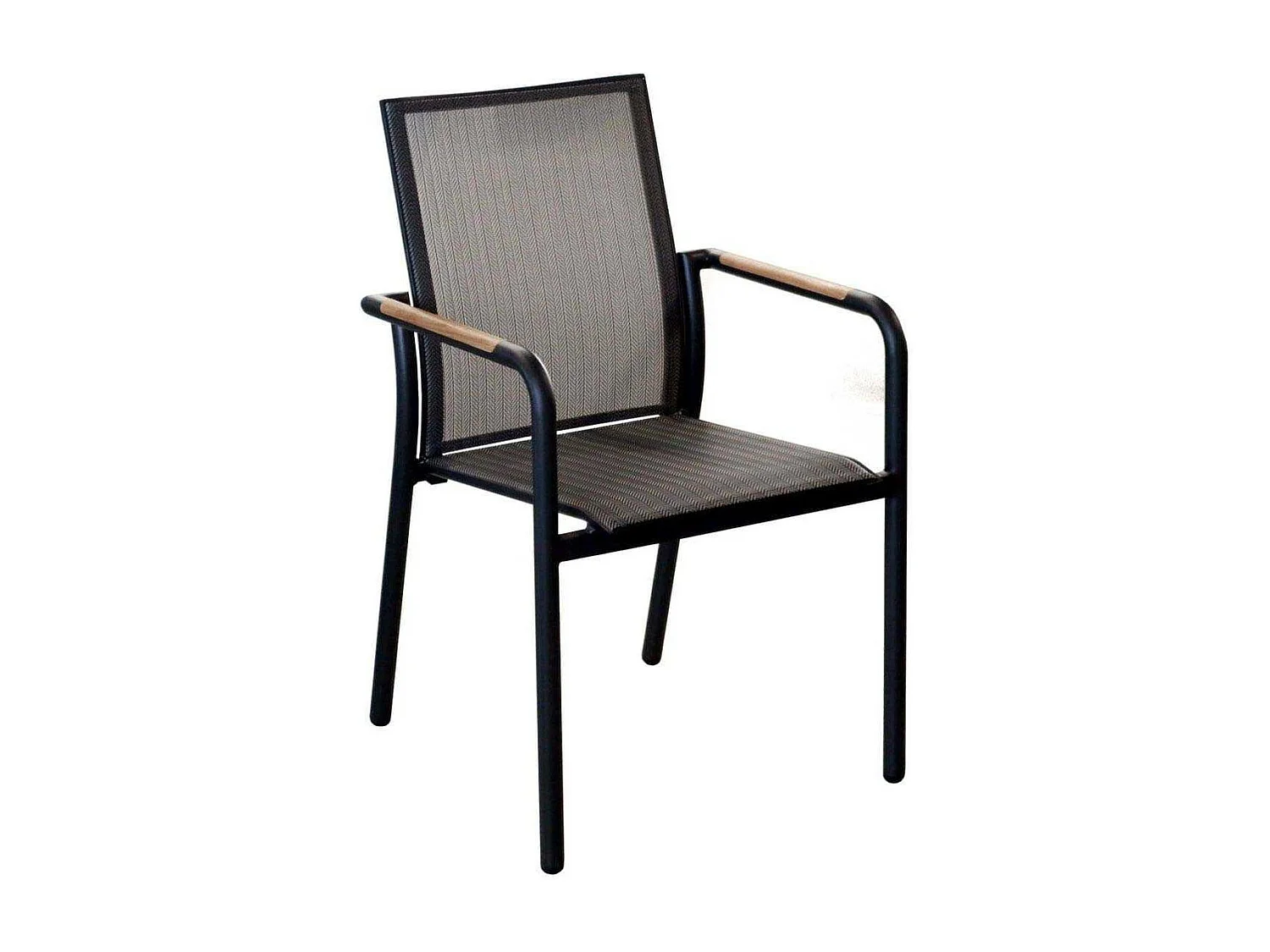 Fauteuil de jardin empilable en aluminium Aroha Graphite