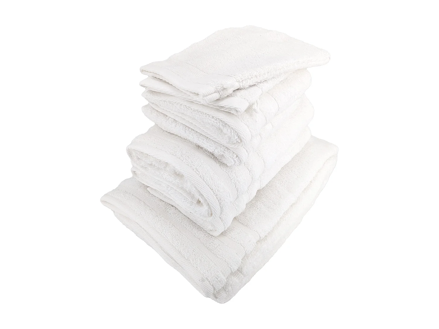 Parure de bain EFFICIENCE PURE blanc White 7 pièces